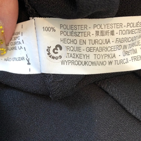 🌈 6/$60, Zara Batwing Sleeve Top, Black, Small - Picture 4 of 6